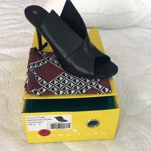 Trina Turk mules with stiletto heel